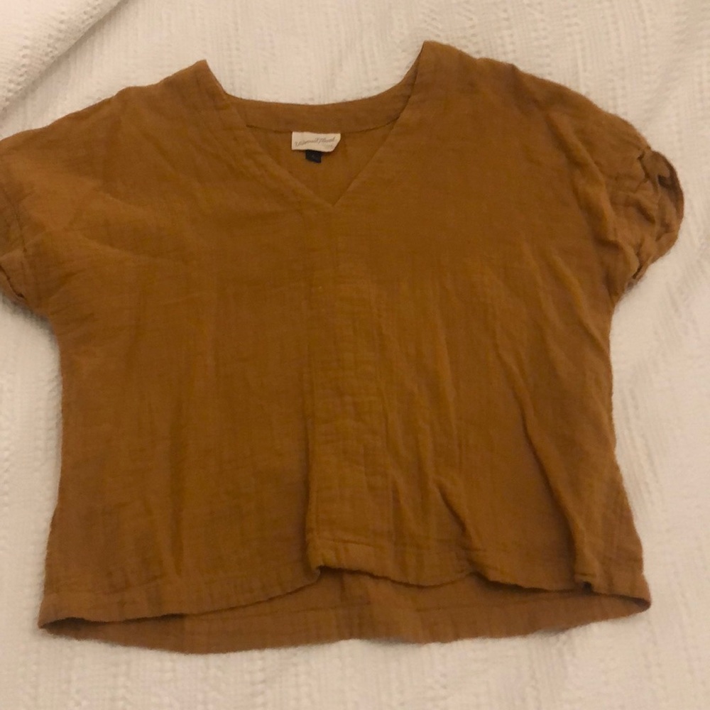 v-neck blouse
